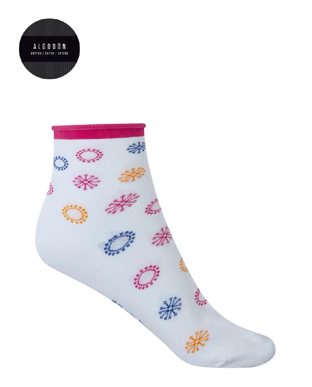 Punto Blanco Pack 2 Pares De Calcetines De Algodón - Fantasía-puño Roulé