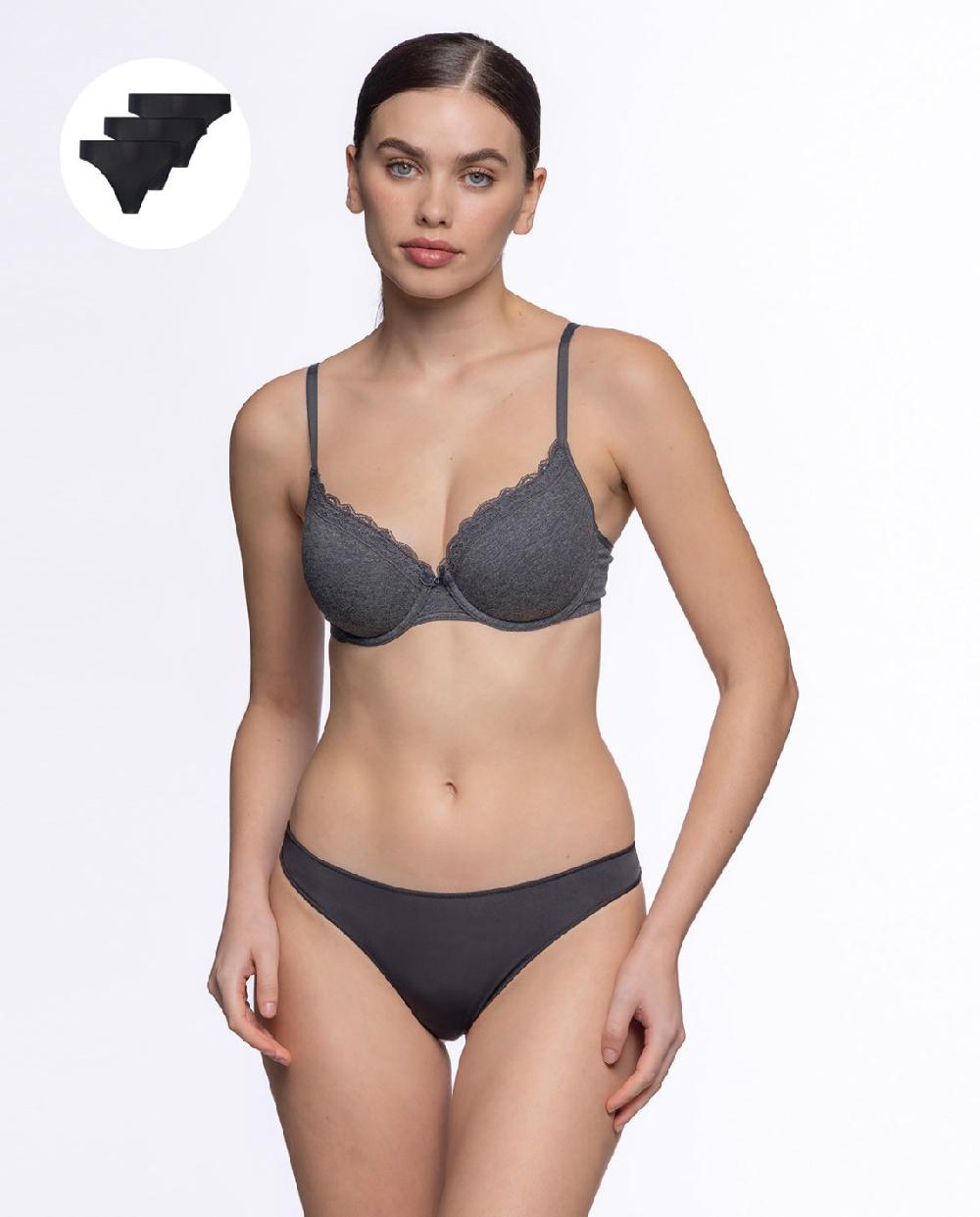 Punto Blanco Pack 3 Tangas Microfibra Undie's Packs