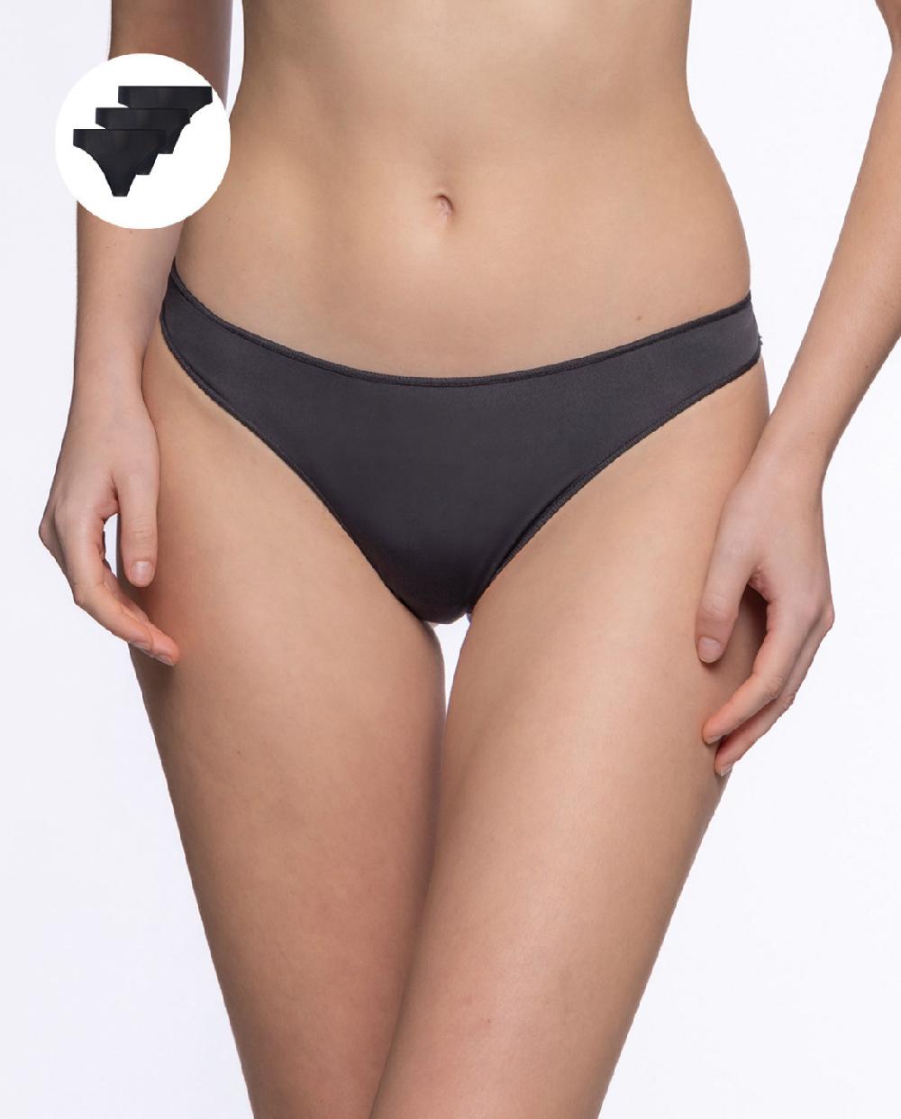 punto blanco Pack 3 tangas Microfibra Undie's Packs