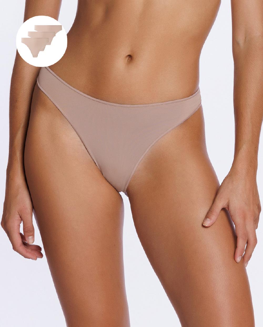 punto blanco Pack 3 tangas Microfibra Undie's Packs