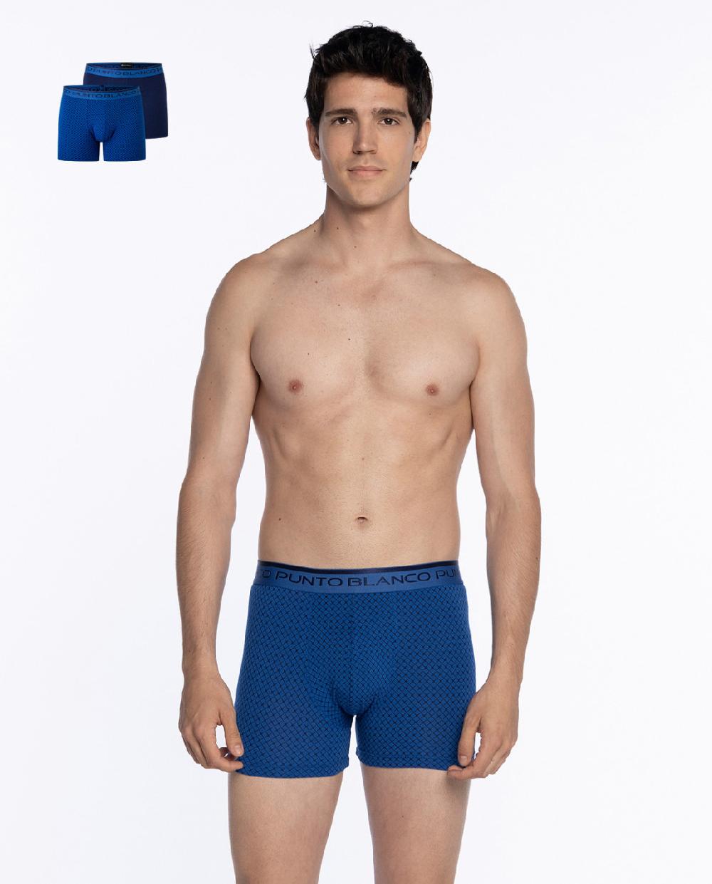 punto blanco Pack de 2 bóxers de modal y algodón Zest
