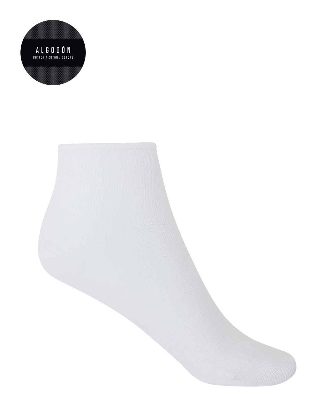 Punto Blanco Pack De 2 Calcetines De Algodón Con Puño Roulé Lisos