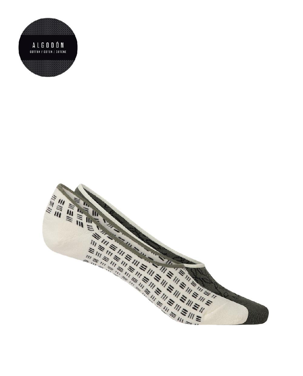 punto blanco Pack de 2 calcetines de algodón - fantasía