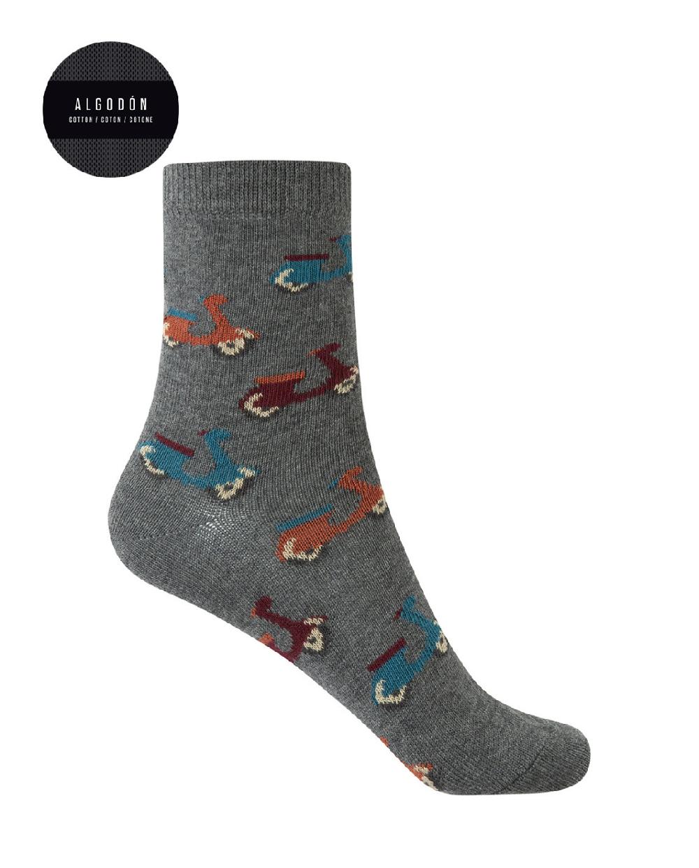 Punto Blanco Pack De 2 Calcetines De Algodón - Motos Y Rayas