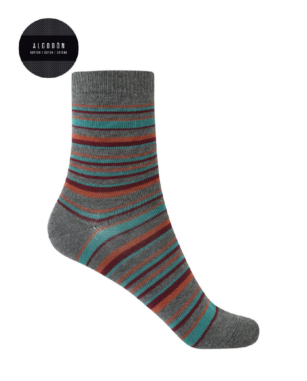 Punto Blanco Pack De 2 Calcetines De Algodón - Motos Y Rayas