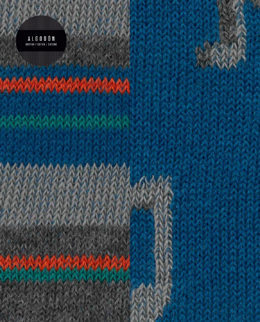 Punto Blanco Pack De 2 Calcetines De Algodón - Notas Musicales Y Rayas