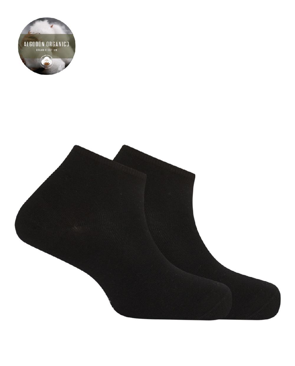 punto blanco Pack de 2 calcetines de algodón orgánico lisos