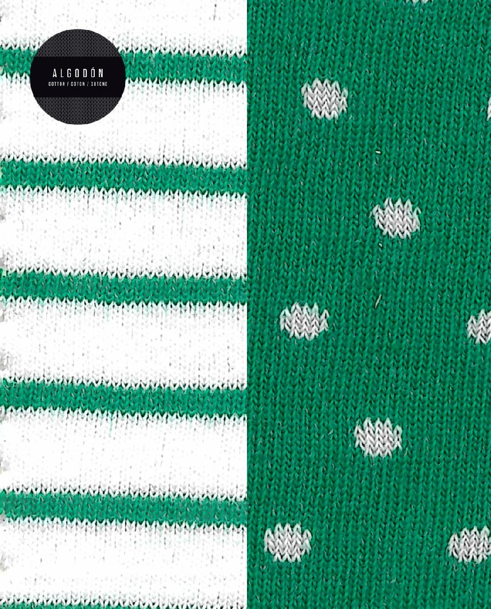 Punto Blanco Pack De 2 Calcetines De Algodón - Rayas Y Lunares