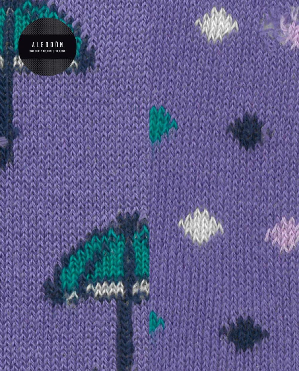 Punto Blanco Pack De 2 Pares De Calcetines De Algodón-fantasía-puño Roulé