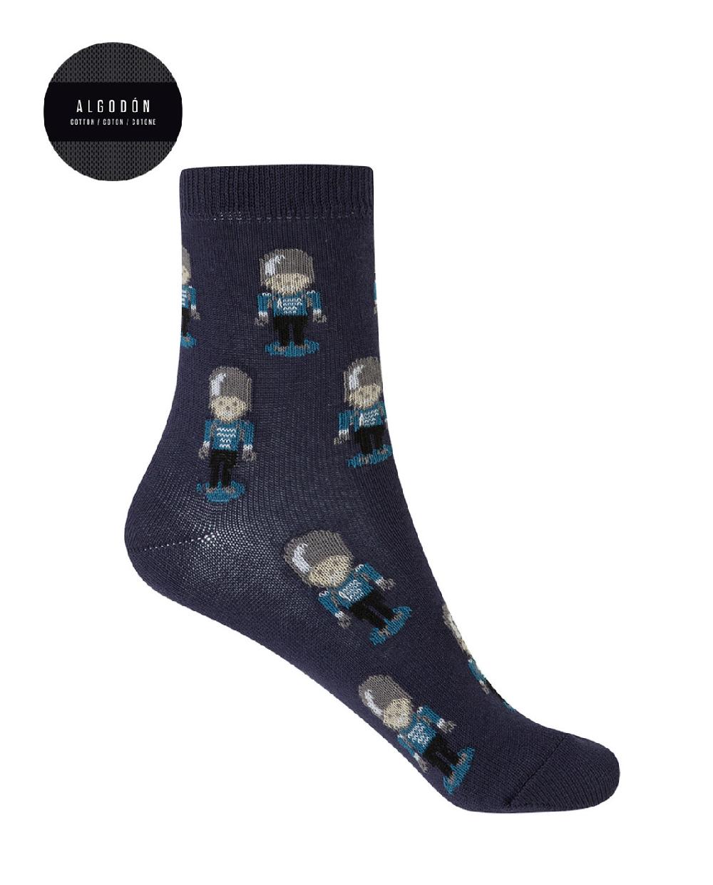 Punto Blanco Pack De 2 Pares De Calcetines De Algodón - Soldados Y Rayas