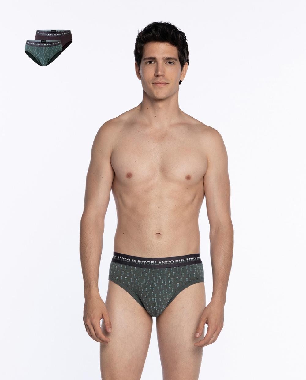 punto blanco Pack de 2 slips de bambú y algodón Treetop