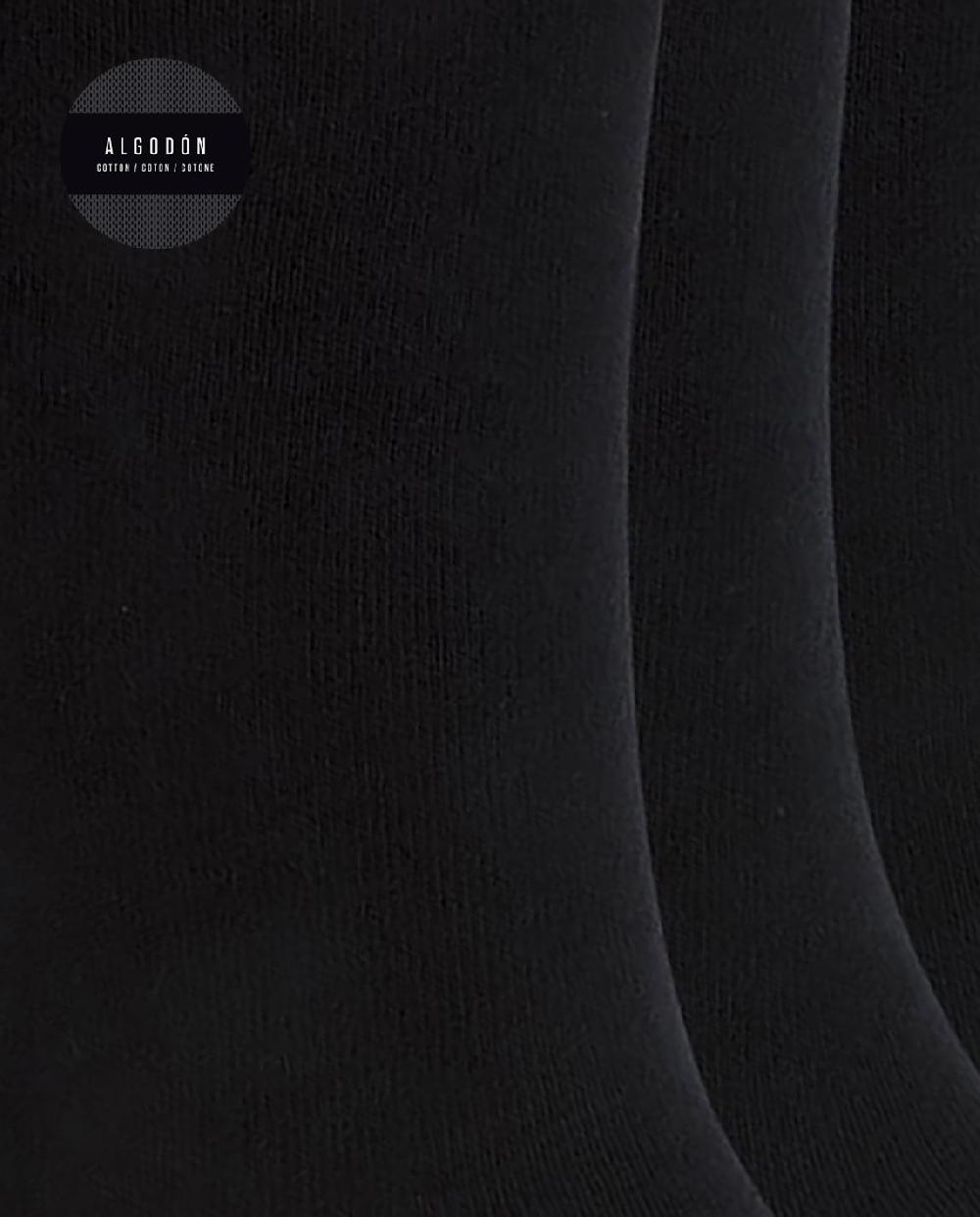 Punto Blanco Pack De 3 Calcetines Con Talón/puntera A Contraste - Basix