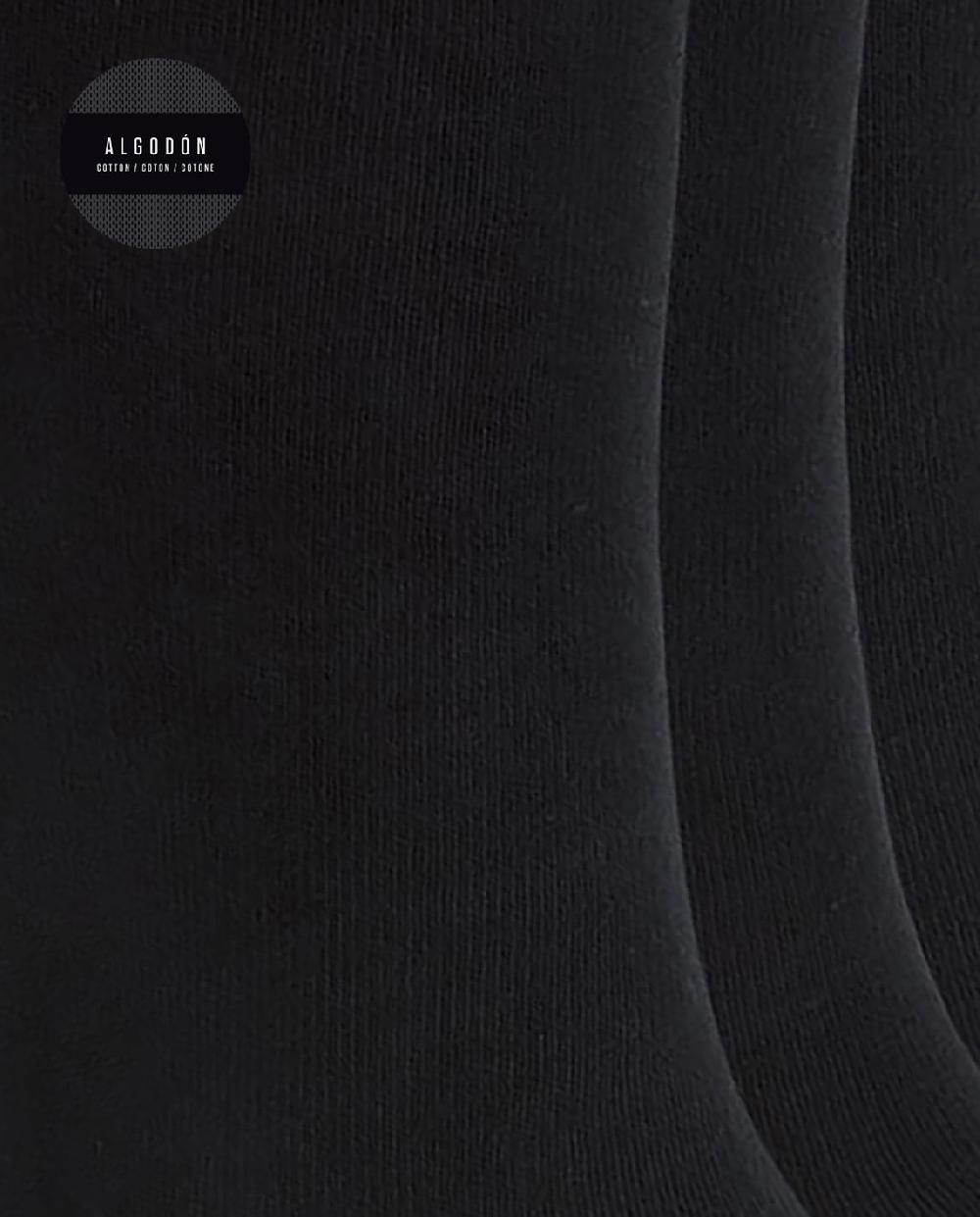 Punto Blanco Pack De 3 Calcetines Con Talón/puntera A Contraste - Basix