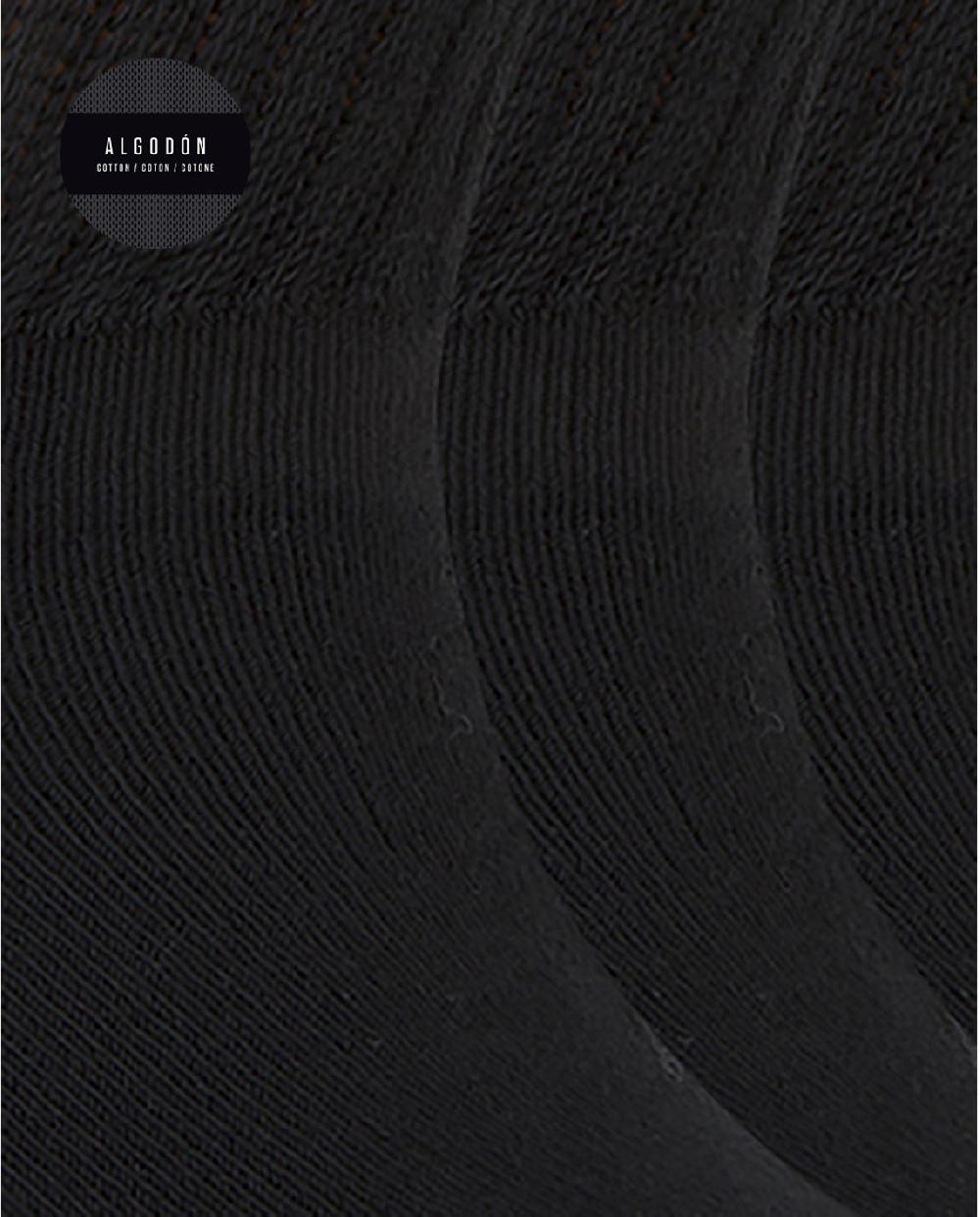 Punto Blanco Pack De 3 Calcetines De Alg Sport Con Puño Americano - Basix