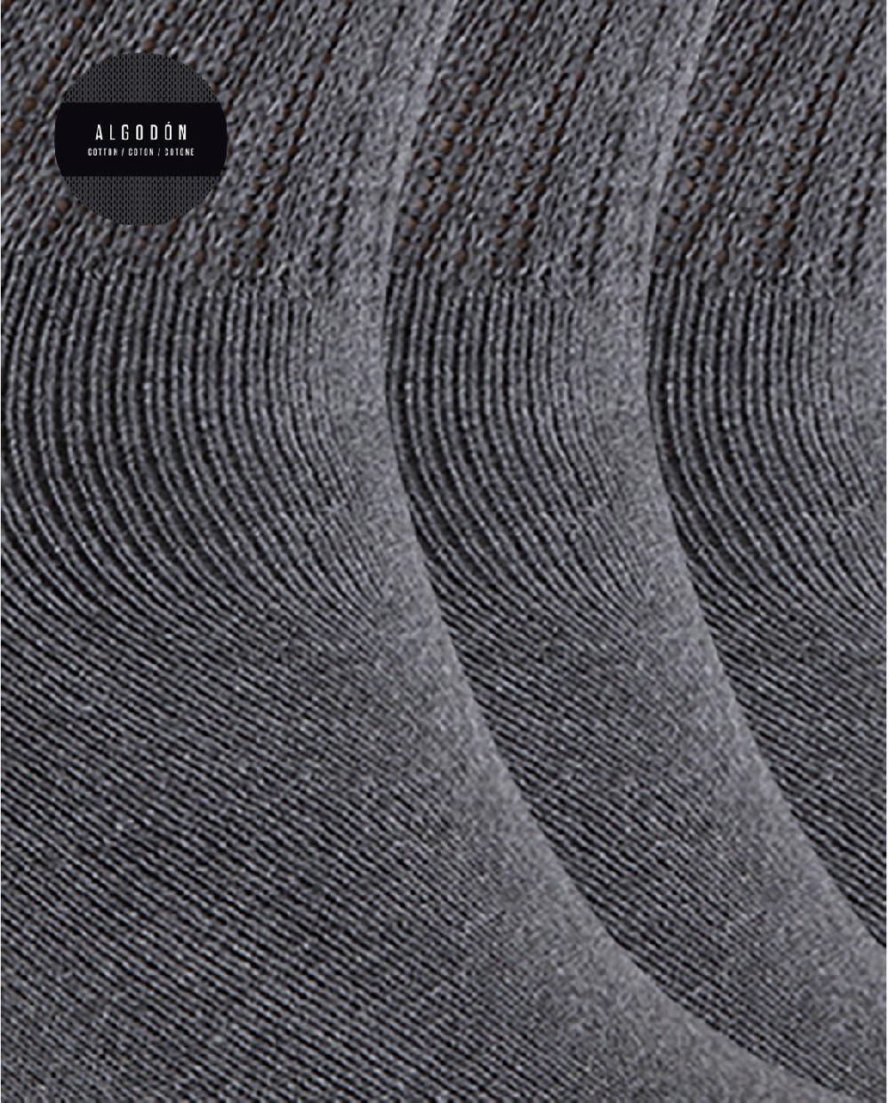 Punto Blanco Pack De 3 Calcetines De Alg Sport Con Puño Americano - Basix