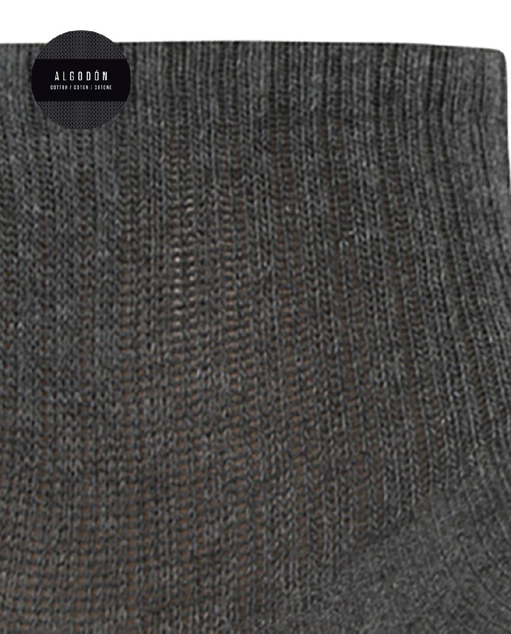 Punto Blanco Pack De 3 Calcetines De Algodón Con Puño Americano - Basix