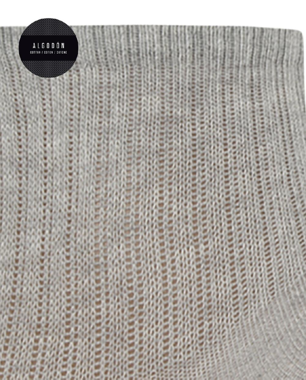 Punto Blanco Pack De 3 Calcetines De Algodón Con Puño Americano - Basix