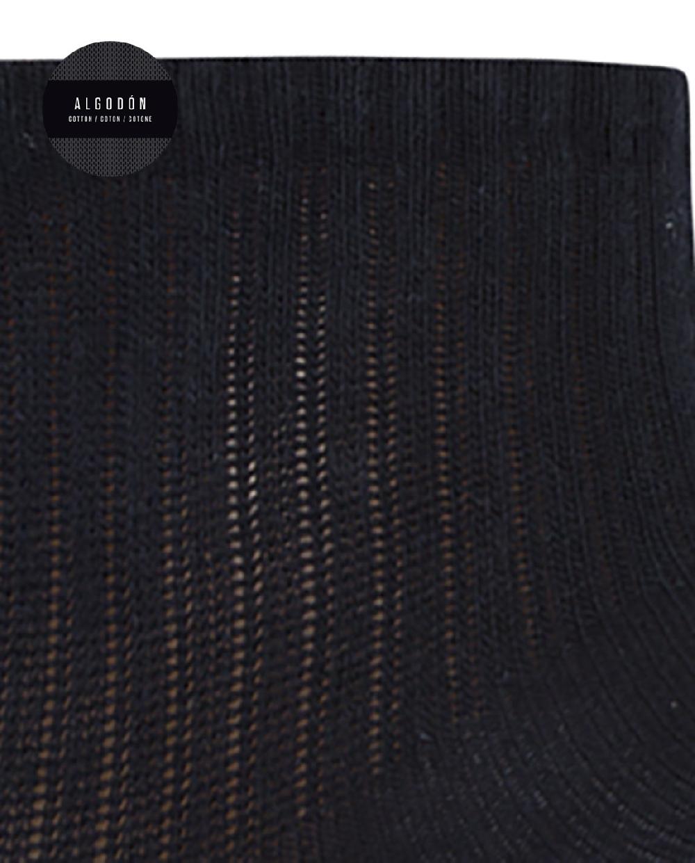 Punto Blanco Pack De 3 Calcetines De Algodón Con Puño Americano - Basix