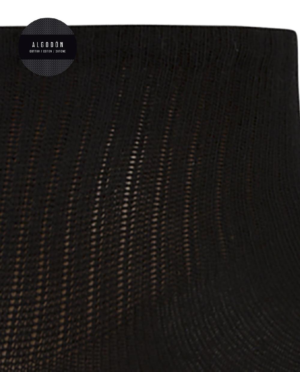 Punto Blanco Pack De 3 Calcetines De Algodón Con Puño Americano - Basix