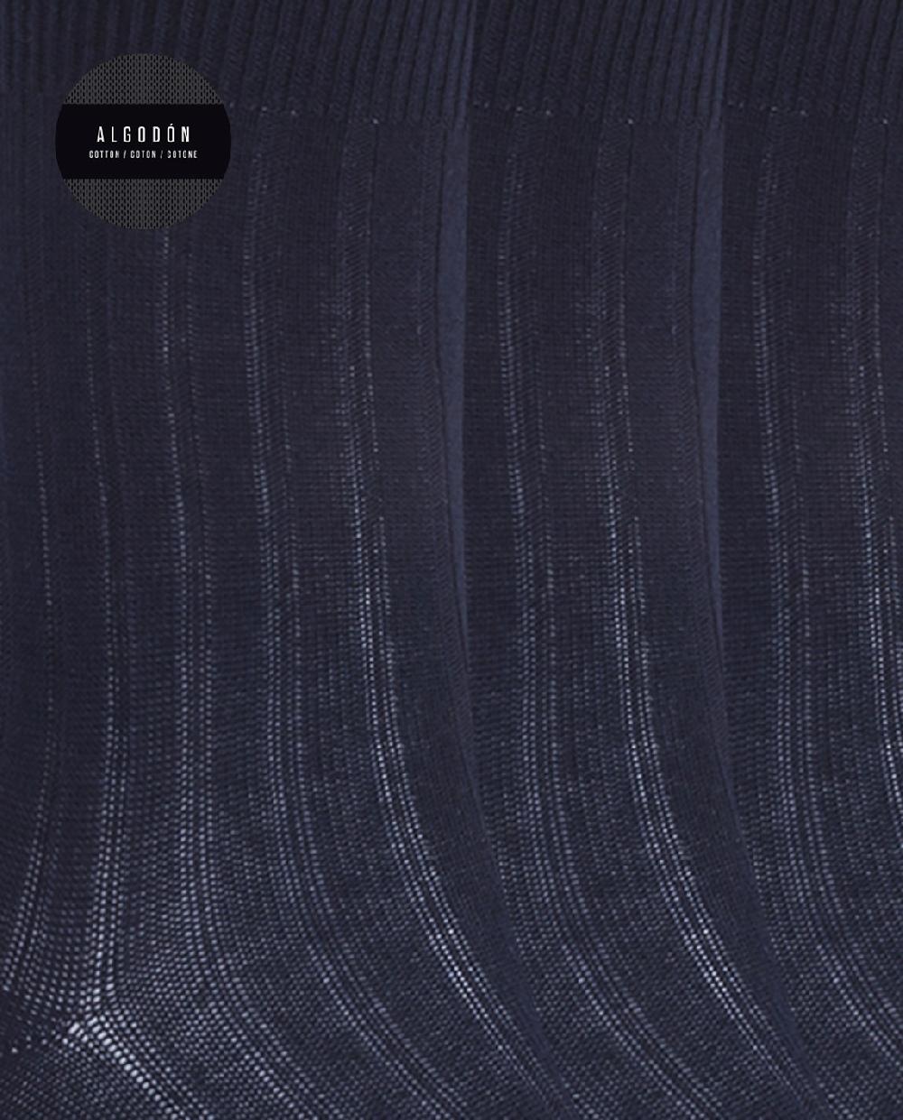 Punto Blanco Pack De 3 Calcetines De Algodón De Canalé - Basix