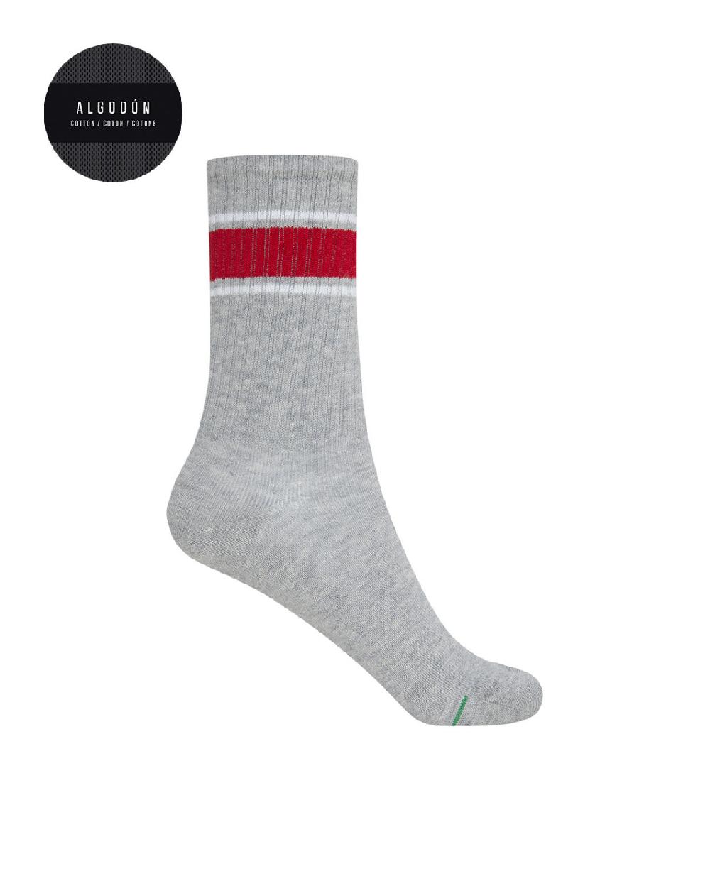 Punto Blanco Pack De 3 Calcetines De Algodón Dep. Rayas - Puño Americano