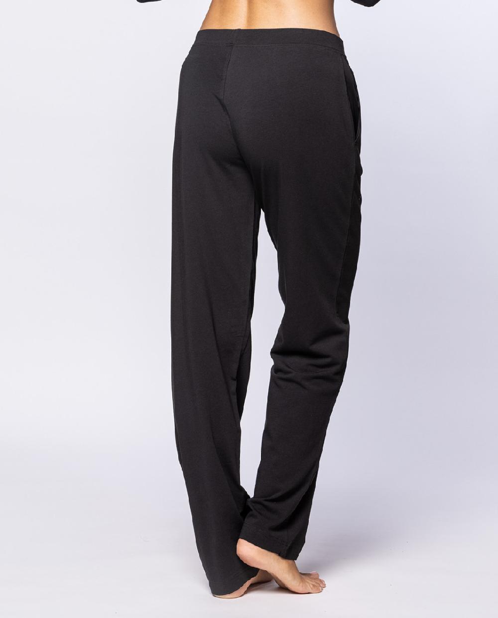 Punto Blanco Pantalón Largo De Algodón Elástico Basix