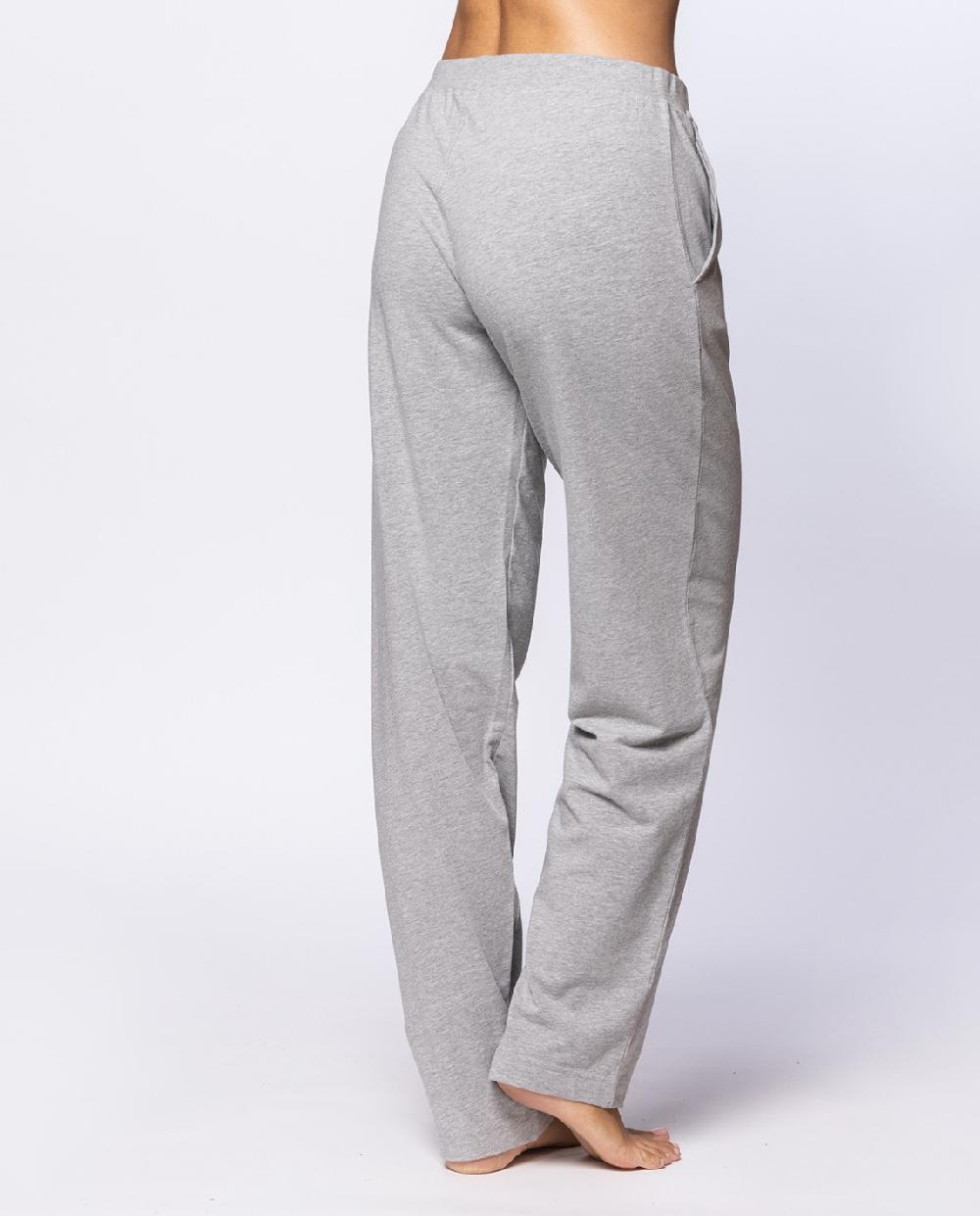 Punto Blanco Pantalón Largo De Algodón Elástico Basix