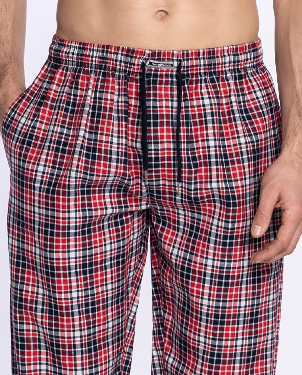 Punto Blanco Pantalón Largo De Viella En Algodón Basix