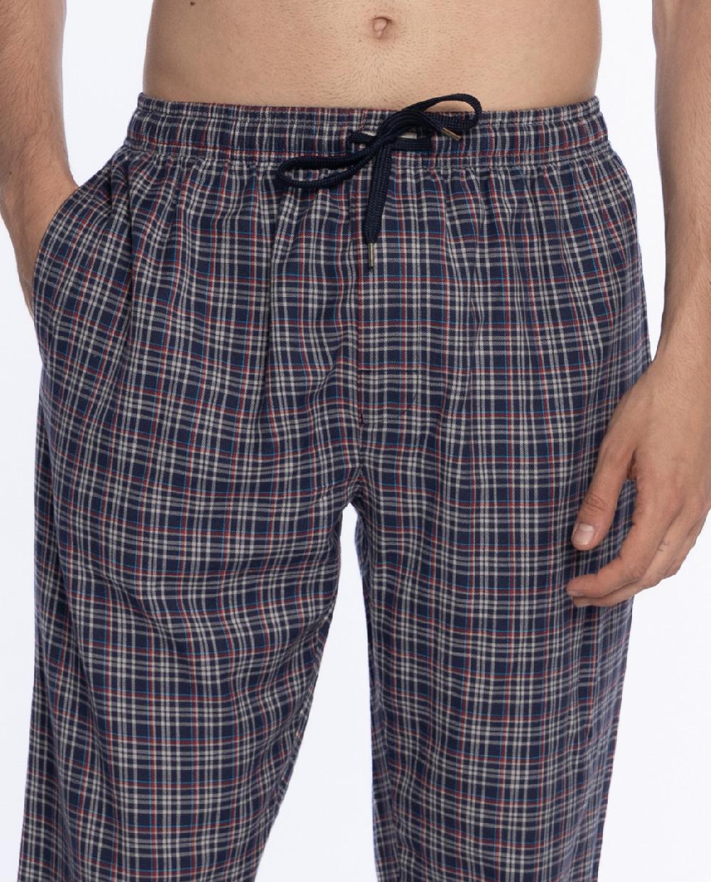 Punto Blanco Pantalón Largo De Viella En Algodón Basix