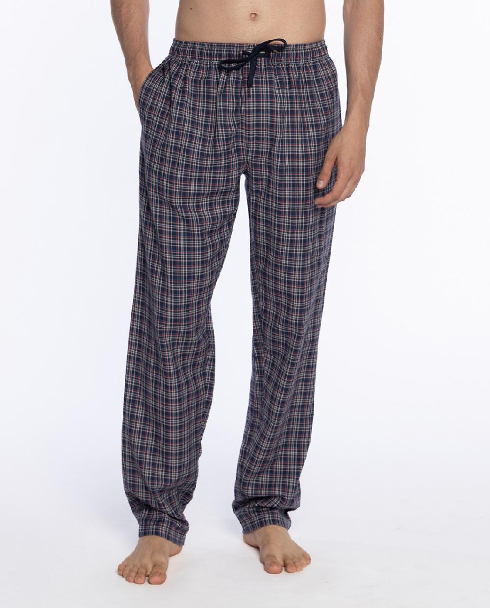 punto blanco Pantalón largo de viella en algodón Basix