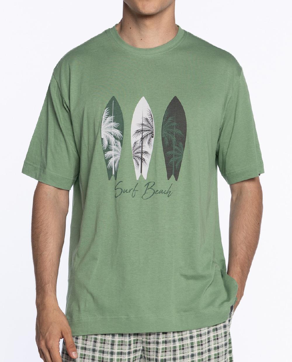 Punto Blanco Pijama Corto De Bambú Y Algodón Treetop