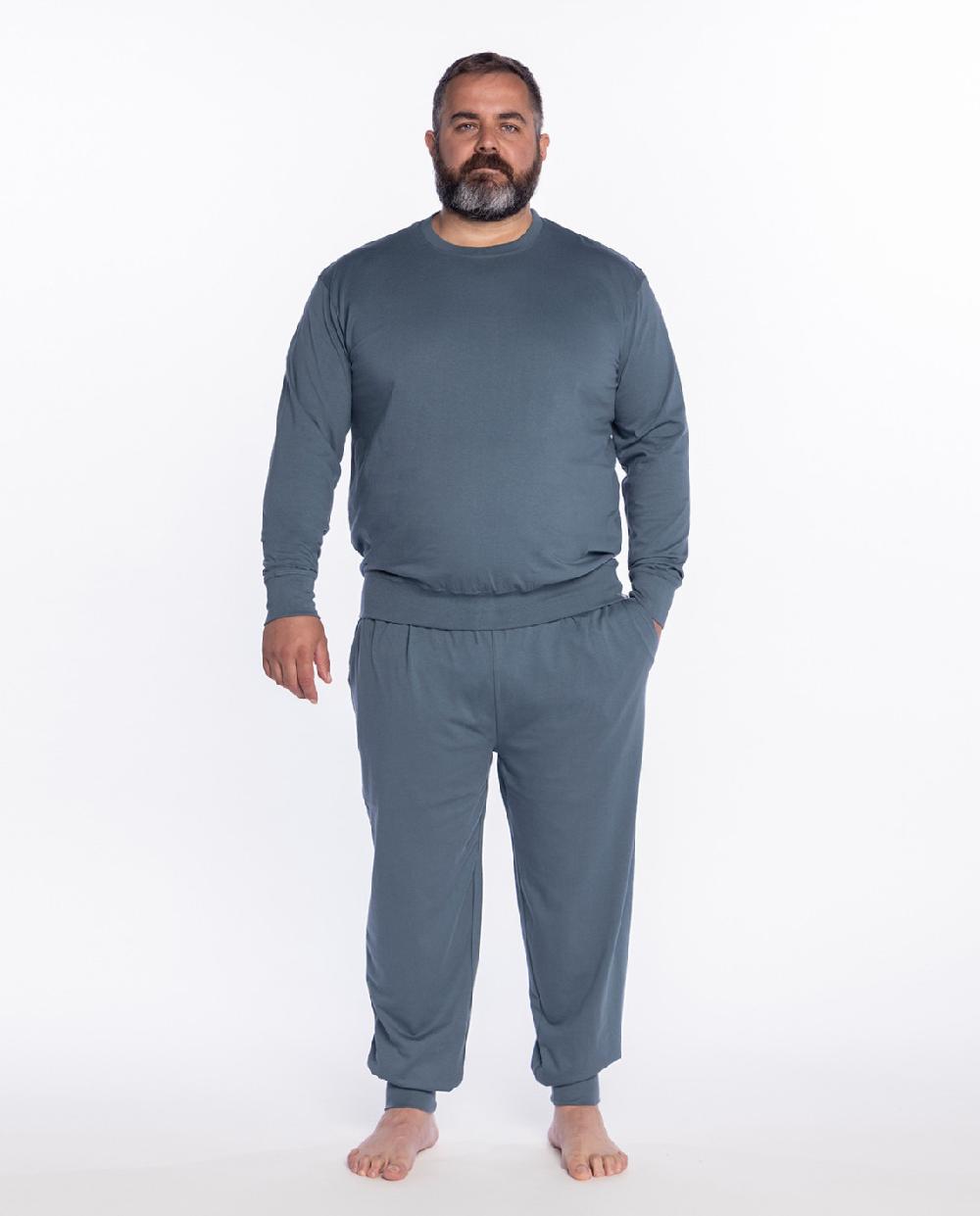 punto blanco Pijama largo de algodón orgánico Organix