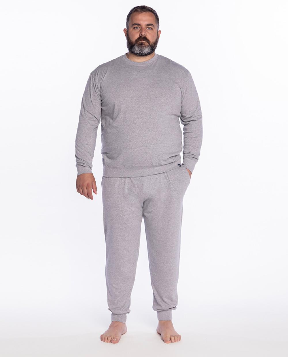 punto blanco Pijama largo de algodón orgánico Organix