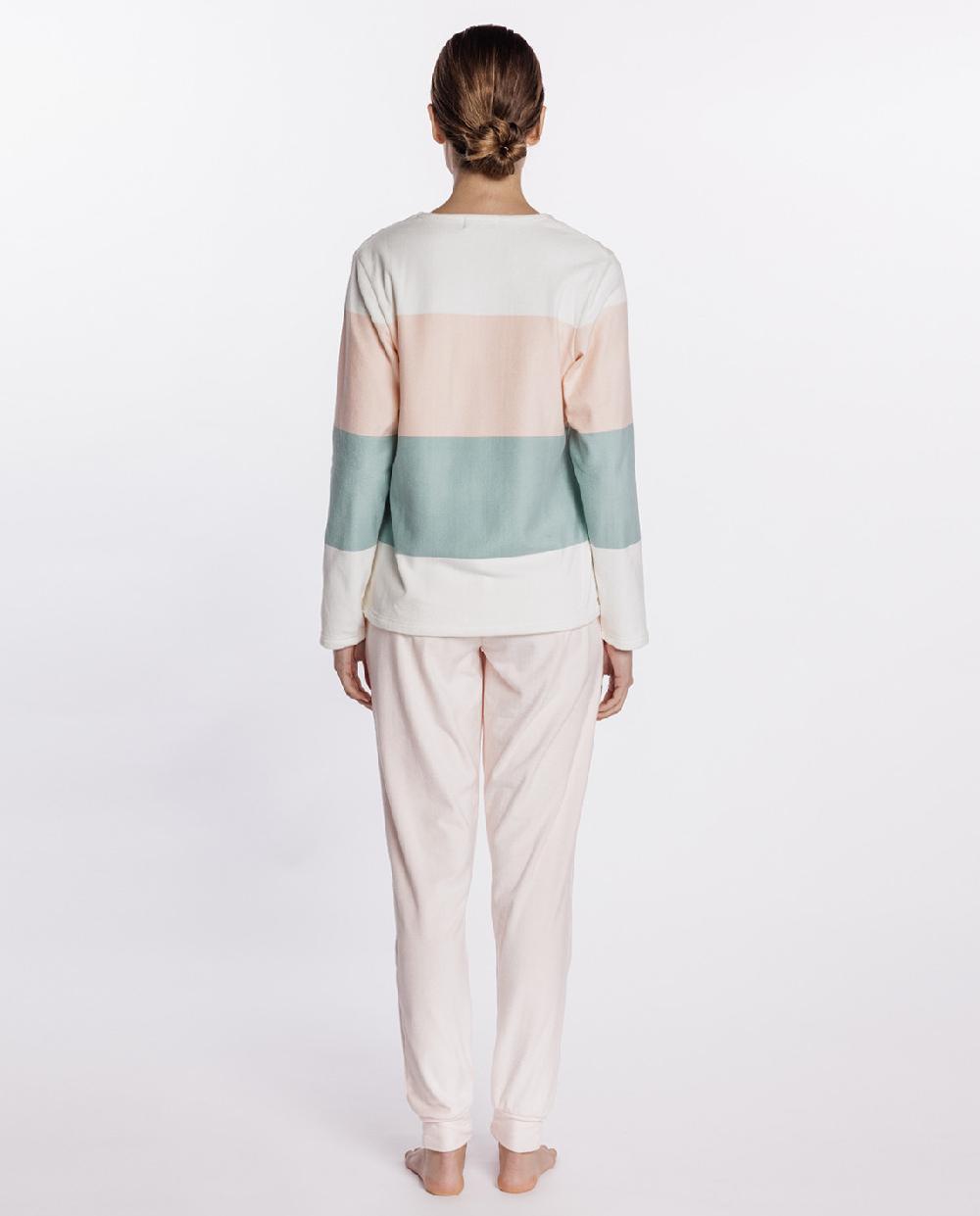 Punto Blanco Pijama Largo De Tejido Extra Suave Magnolia