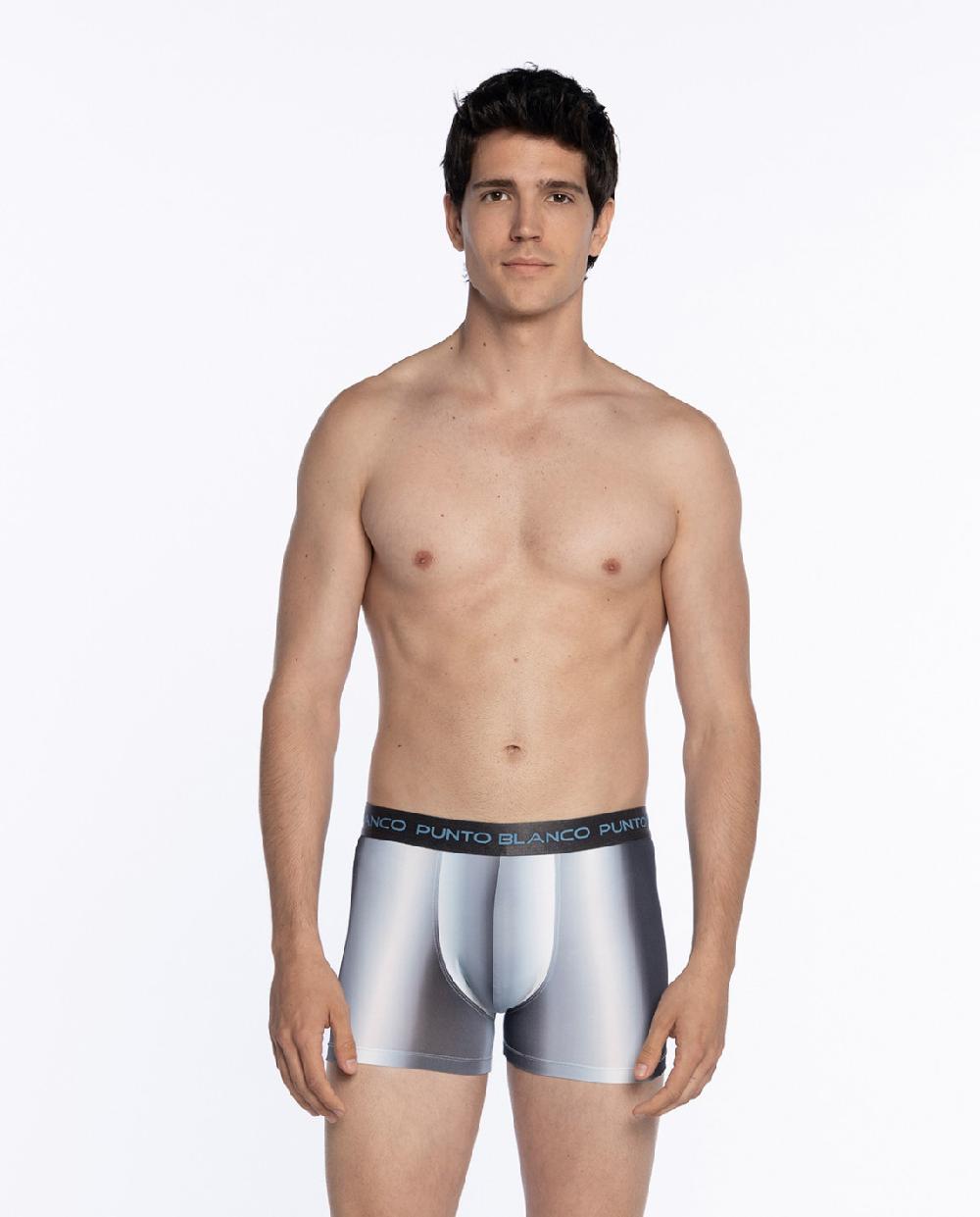 punto blanco Bóxer de microfibra Azure