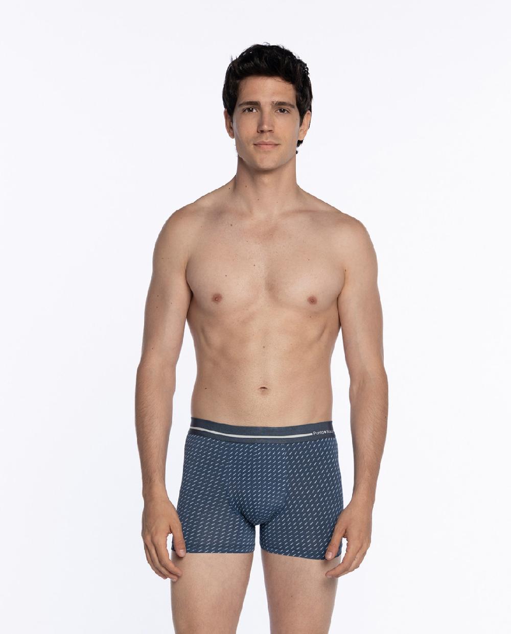 punto blanco Bóxer de microfibra Deep