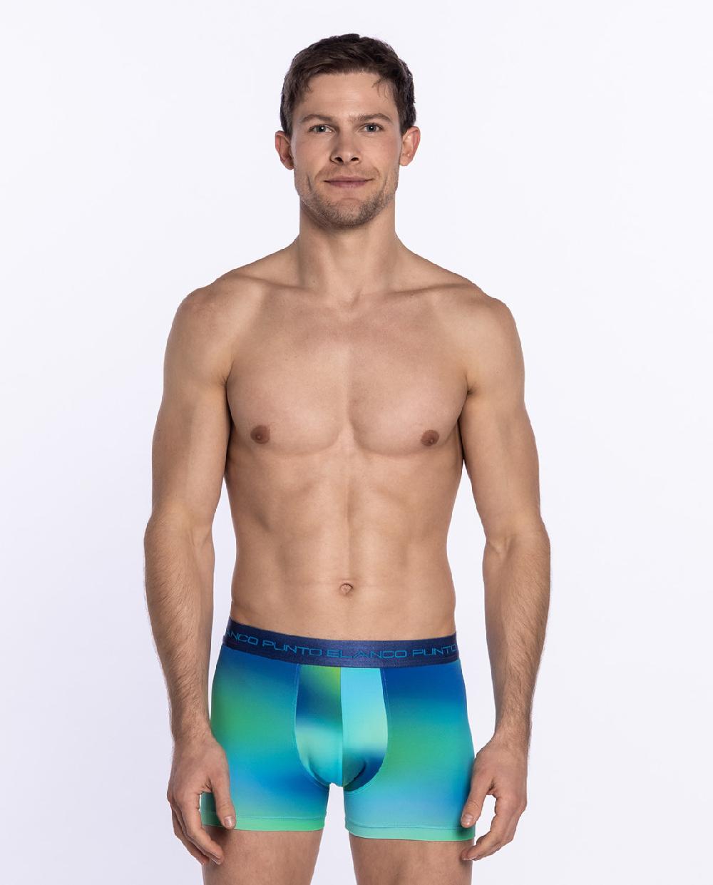 punto blanco Bóxer de microfibra Space