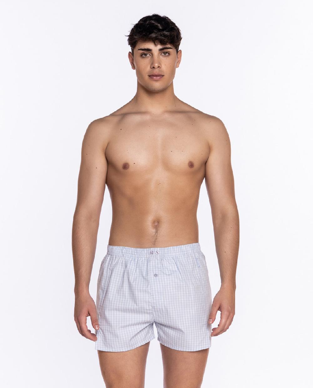 punto blanco Bóxer de tela Neil - Con Suspensor