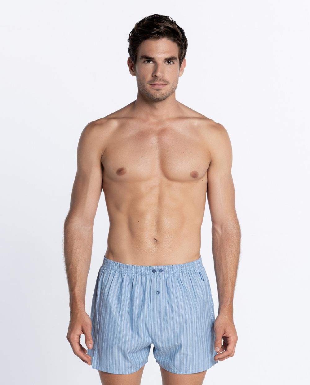 punto blanco Bóxer de tela Oliver - Con Suspensor