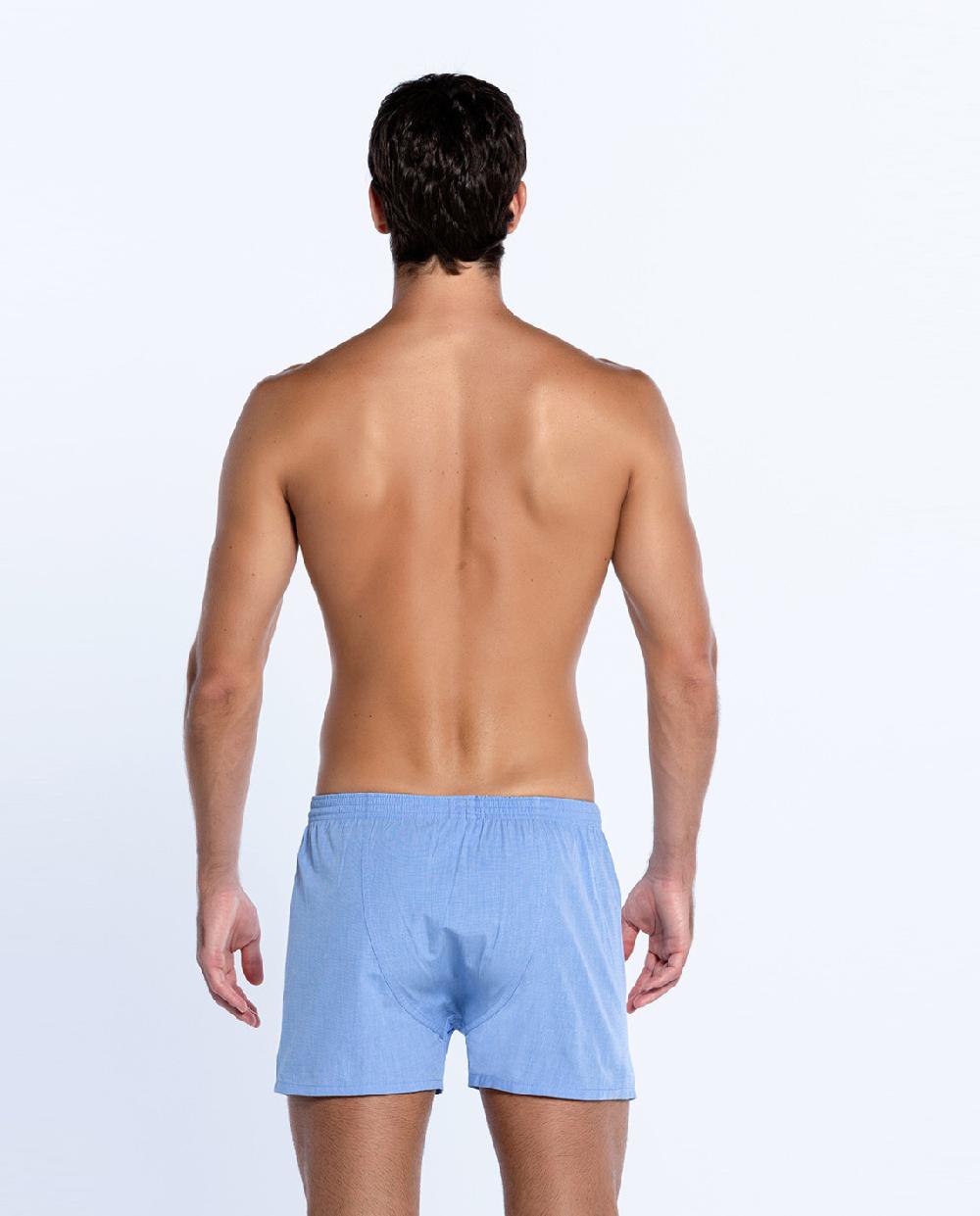 Punto Blanco Bóxer Tela Liso Con Suspensor