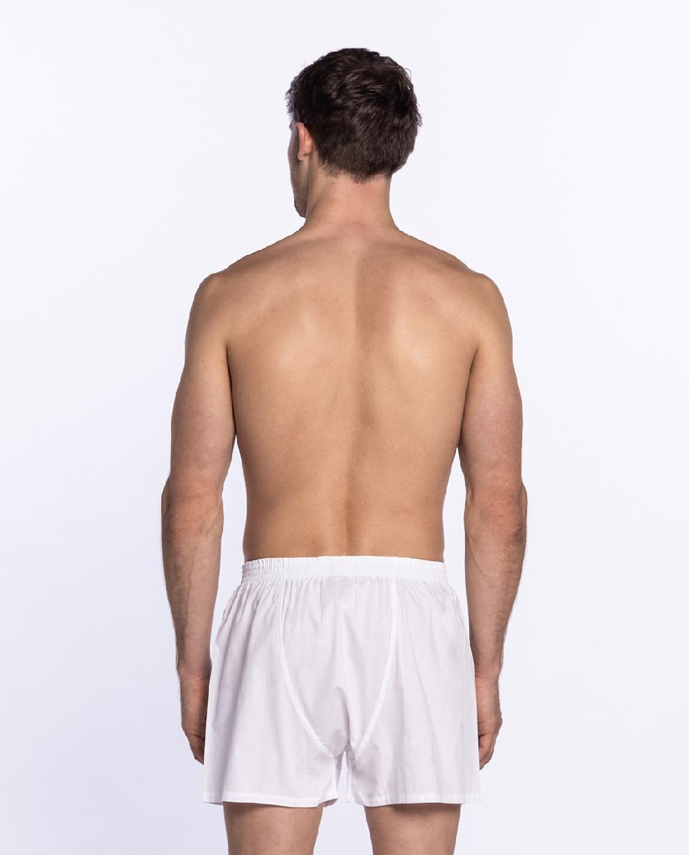 Punto Blanco Bóxer Tela Liso Con Suspensor