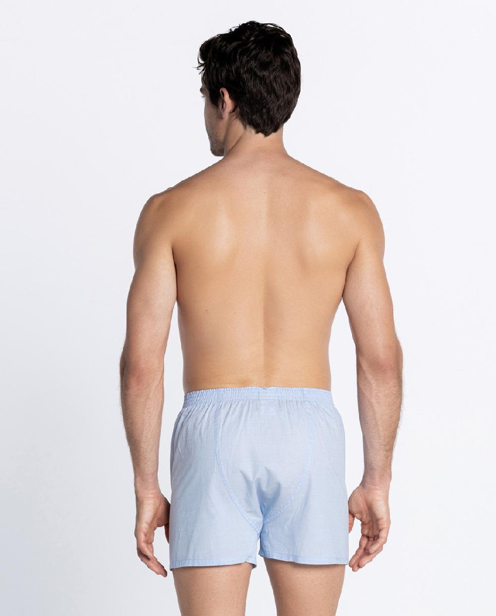 Punto Blanco Bóxer Tela Liso Con Suspensor