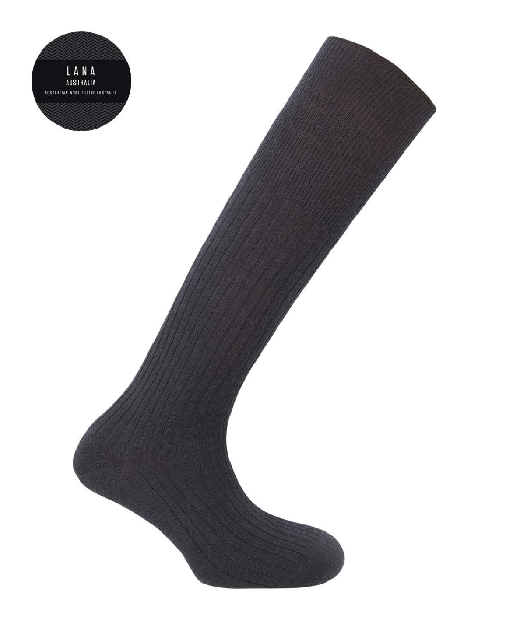 punto blanco Calcetines 100% lana de canalé