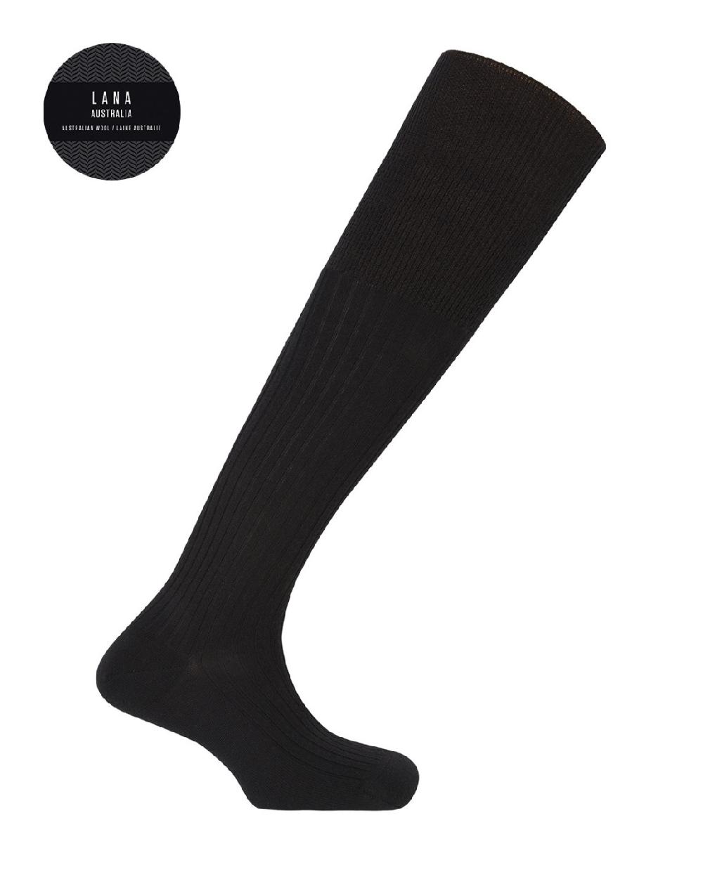 punto blanco Calcetines 100% lana de canalé