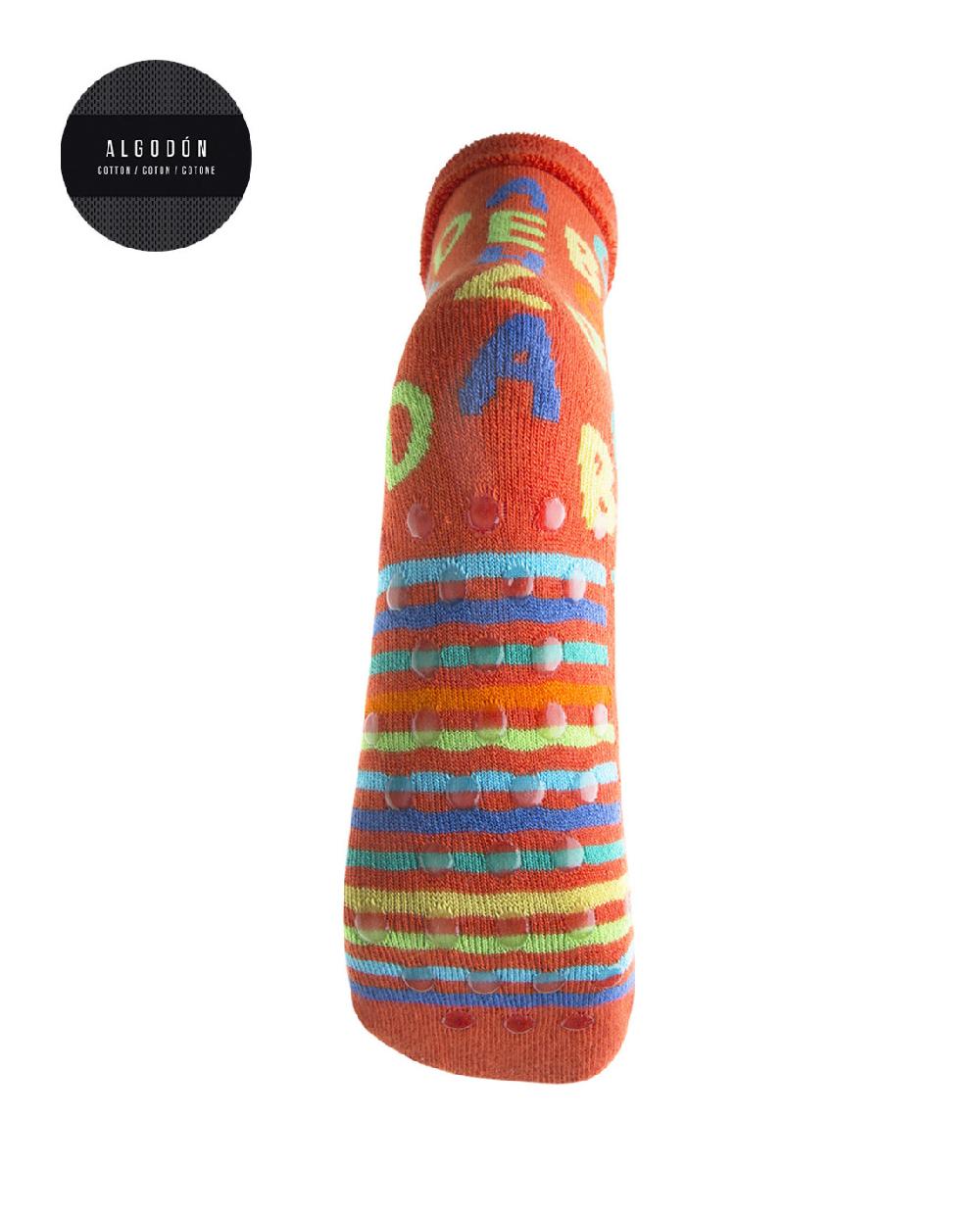 punto blanco Calcetines de algodón - Antideslizantes