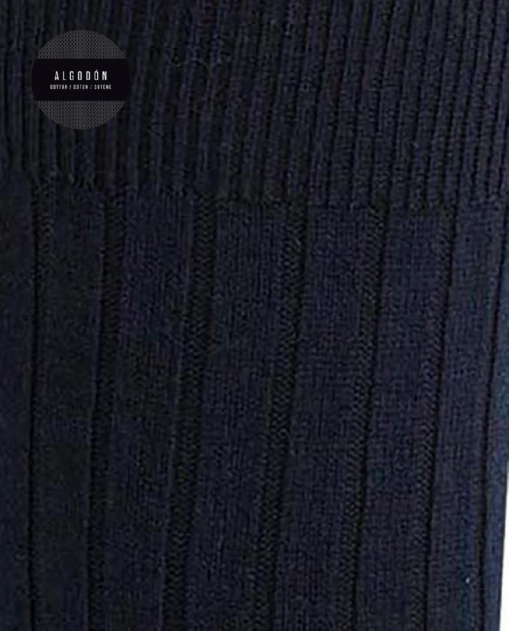 Punto Blanco Calcetines De Algodón De Canalé