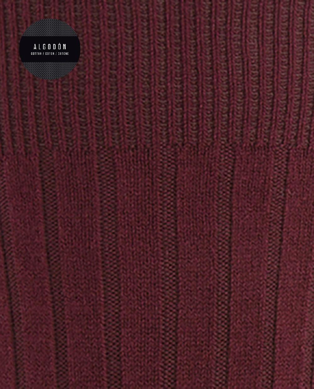 Punto Blanco Calcetines De Algodón De Canalé