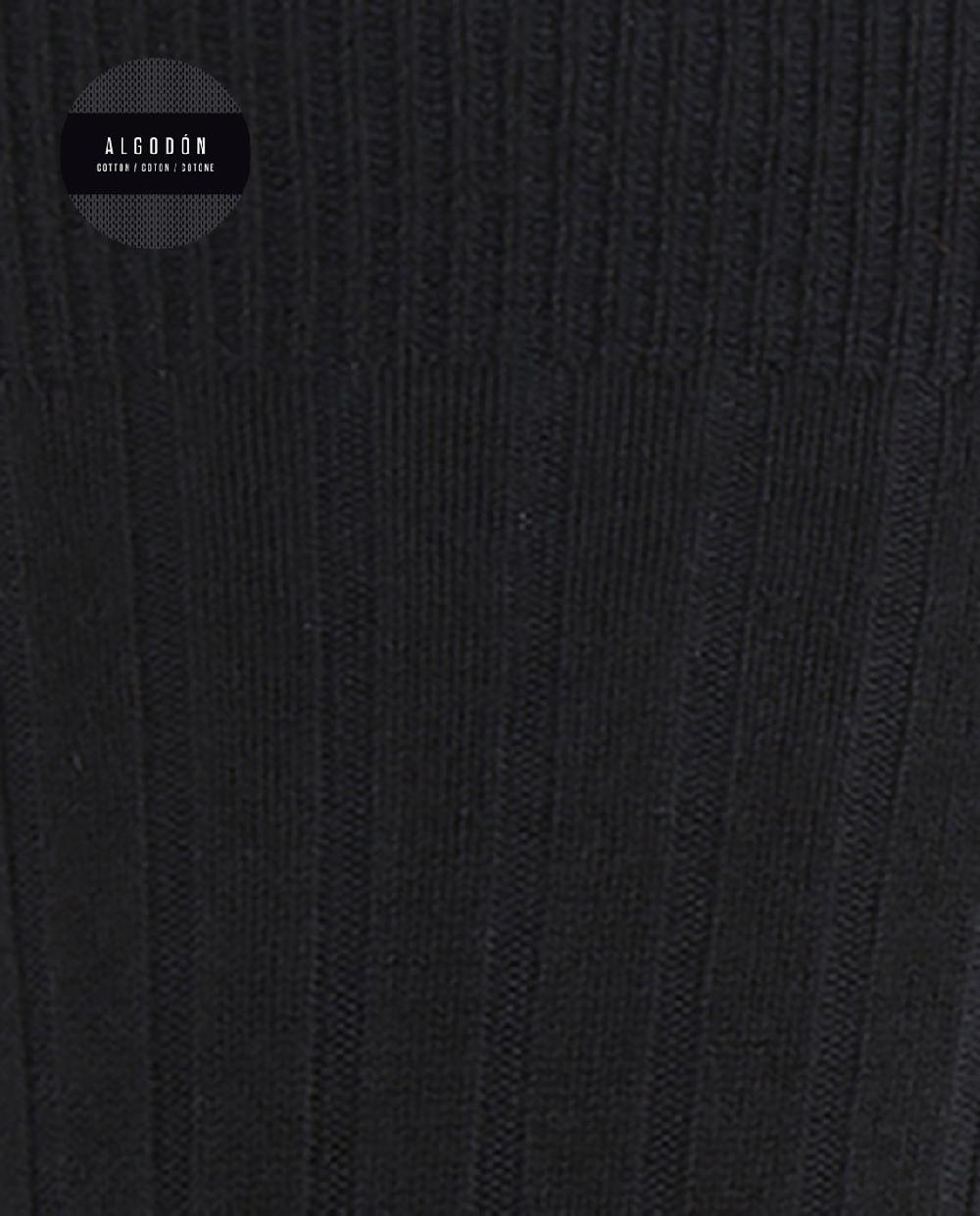 Punto Blanco Calcetines De Algodón De Canalé