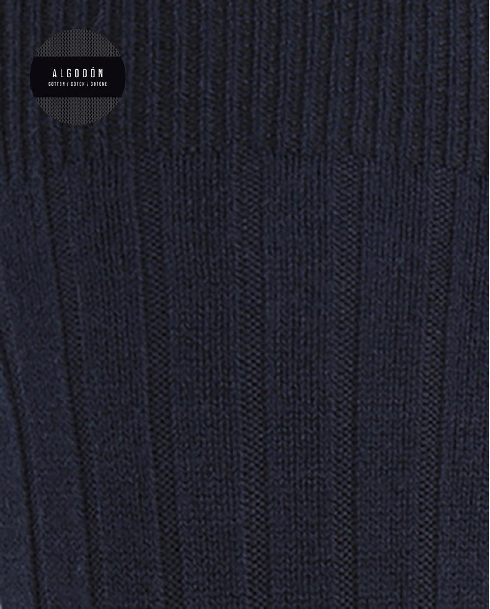 Punto Blanco Calcetines De Algodón De Canalé