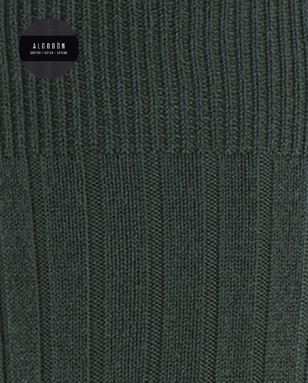 Punto Blanco Calcetines De Algodón De Canalé